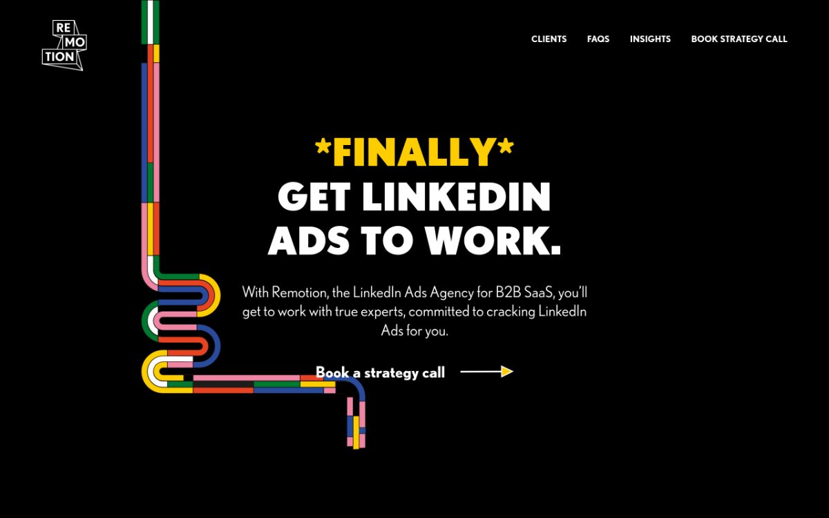 Screenshot of the Remotion website